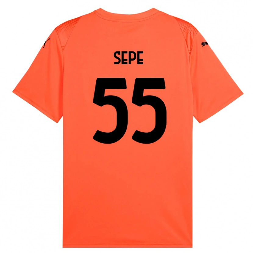 Danxen Homem Luigi Sepe #55 Laranja Preto Camisola Guarda-Redes 2025/26 Camisa Brasil