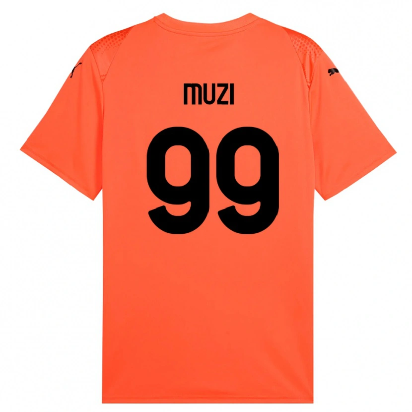 Danxen Homem Christian Muzi #99 Laranja Preto Camisola Guarda-Redes 2025/26 Camisa Brasil