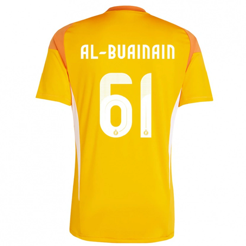 Danxen Homem Mubarak Al-Buainain #61 Branco Laranja Amarelo Camisola Guarda-Redes 2025/26 Camisa Brasil
