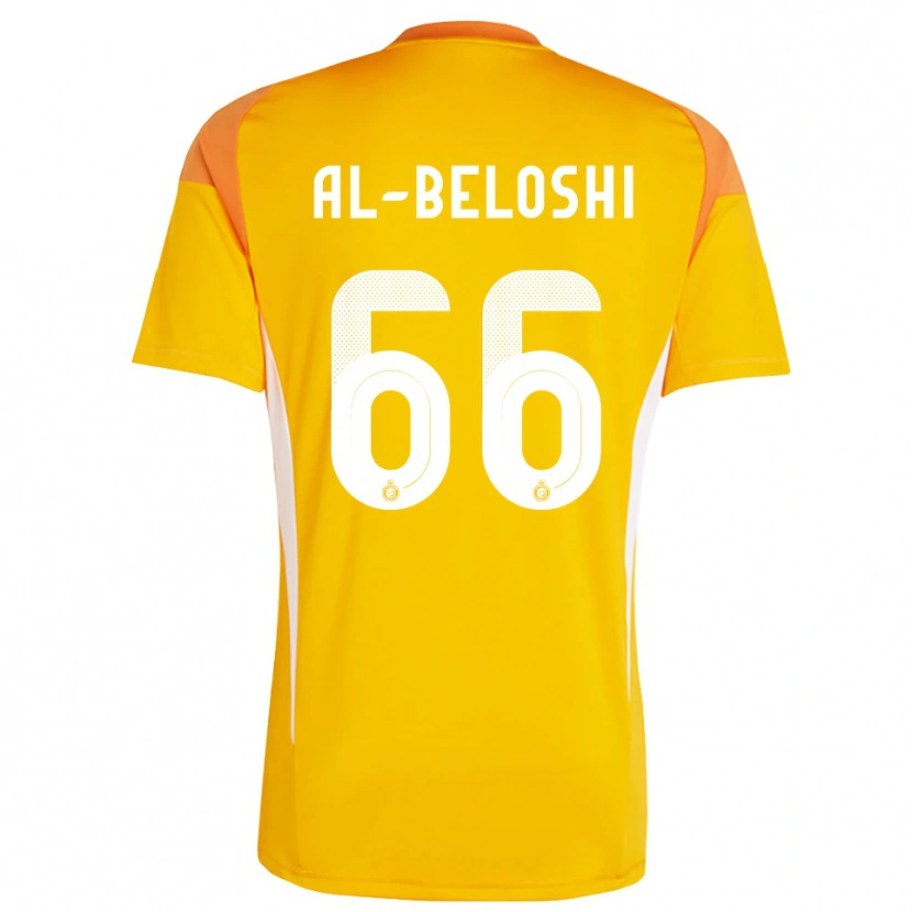 Danxen Homem Reem Al-Beloshi #66 Branco Laranja Amarelo Camisola Guarda-Redes 2025/26 Camisa Brasil