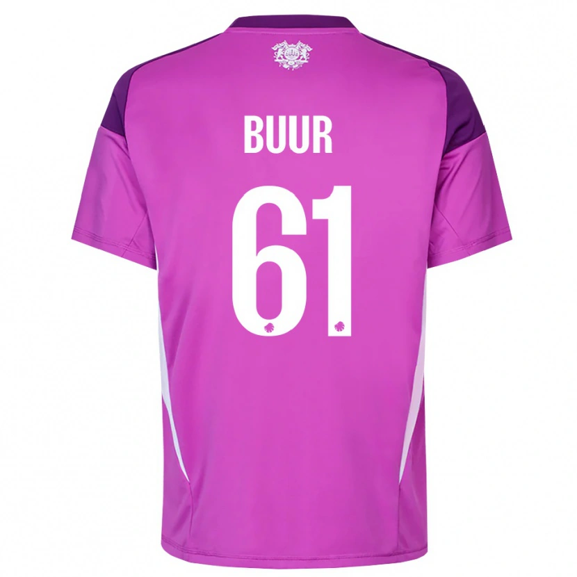 Danxen Homem Oscar Buur #61 Branco Lilás Roxo Camisola Guarda-Redes 2025/26 Camisa Brasil