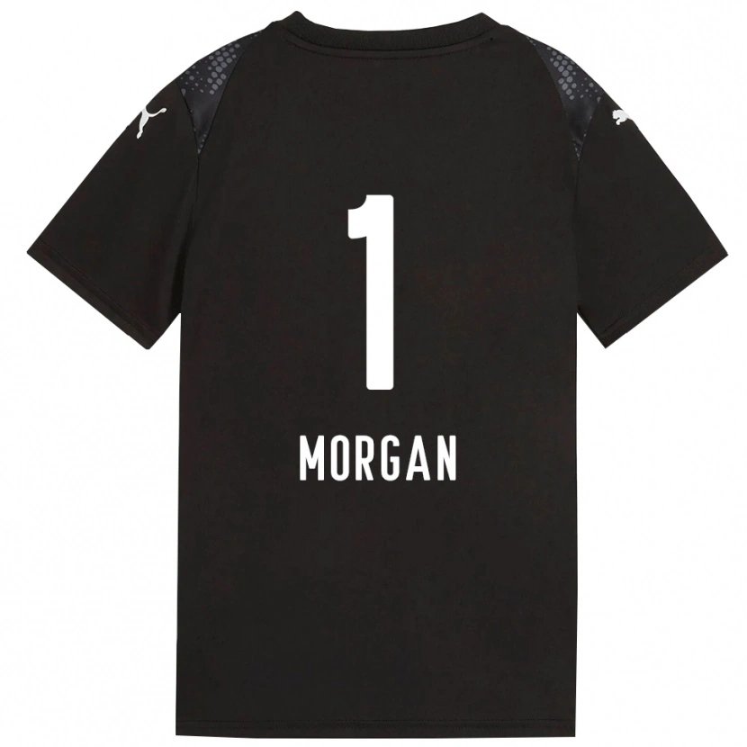 Danxen Homem Kevin Morgan #1 Dourado Negro Camisola Guarda-Redes 2025/26 Camisa Brasil