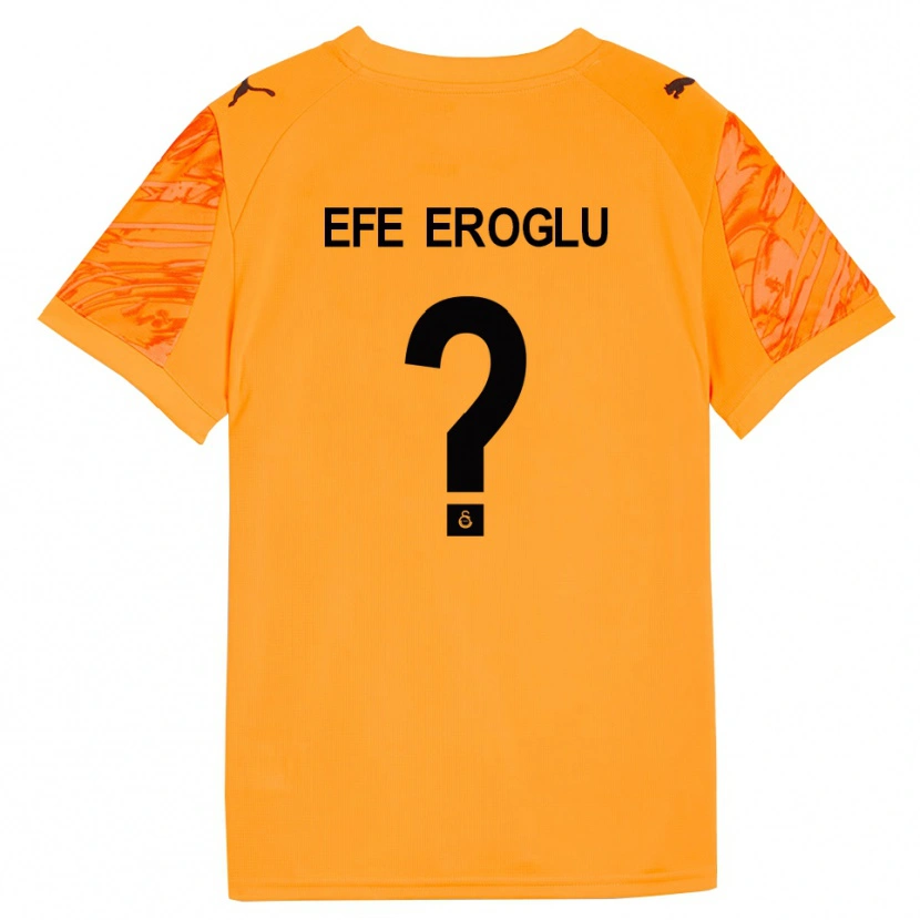 Danxen Homem Cem Efe Eroğlu #0 Preto Laranja Escuro Camisola Guarda-Redes 2025/26 Camisa Brasil