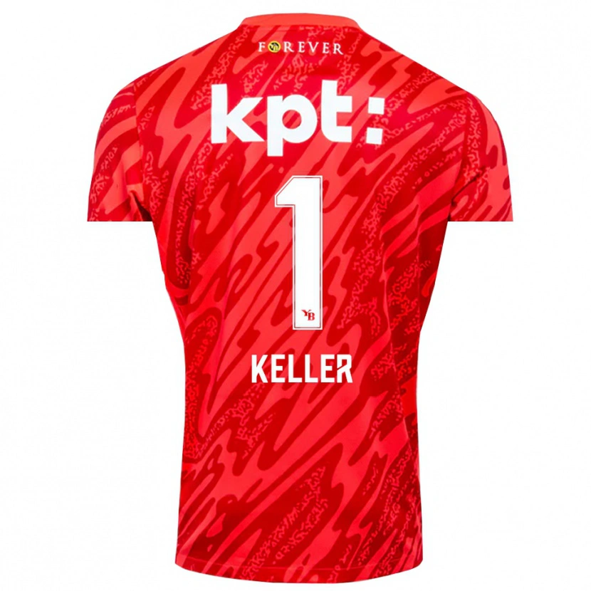 Danxen Homem Marvin Keller #1 Branco Vermelho Camisola Guarda-Redes 2025/26 Camisa Brasil