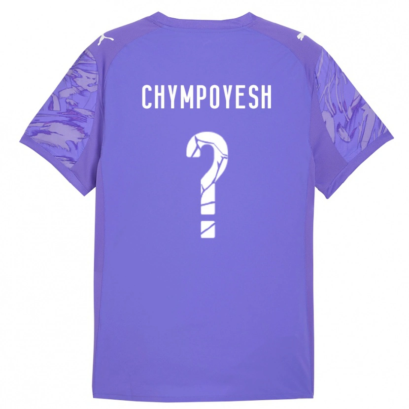 Danxen Homem Vladyslav Chympoyesh #0 Roxo Lilás Camisola Guarda-Redes 2025/26 Camisa Brasil