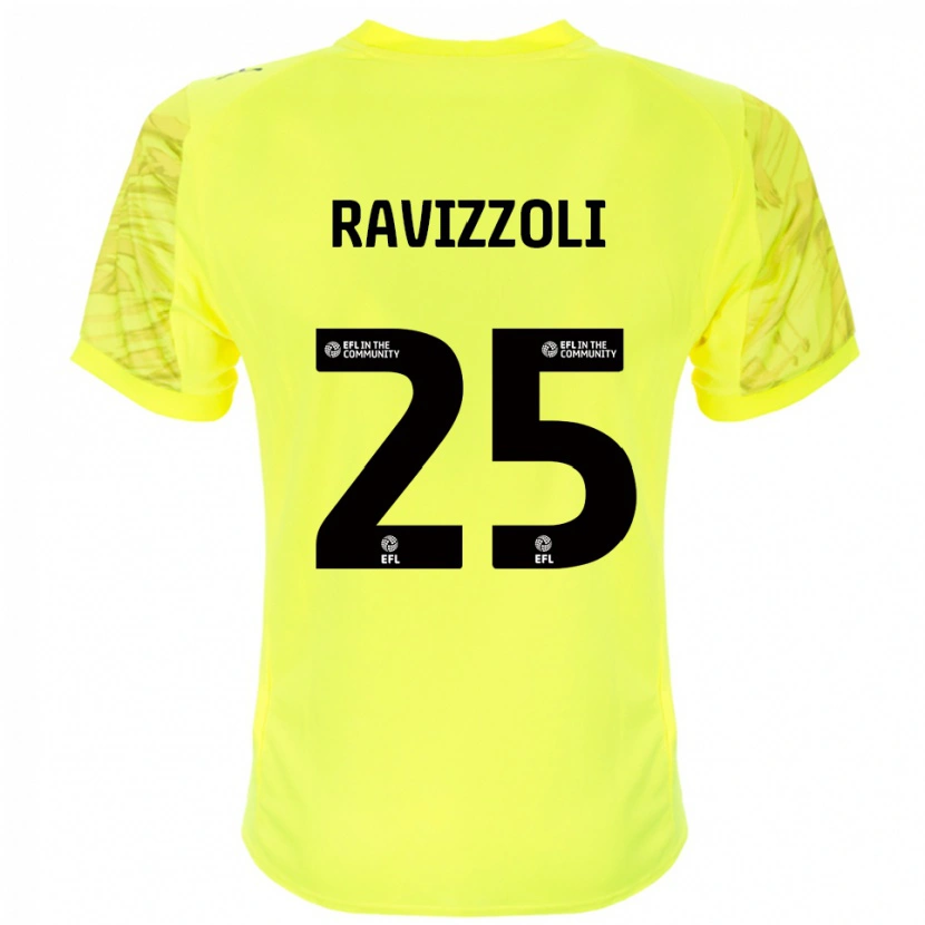 Danxen Homem Franco Ravizzoli #25 Preto Amarelo Camisola Guarda-Redes 2025/26 Camisa Brasil