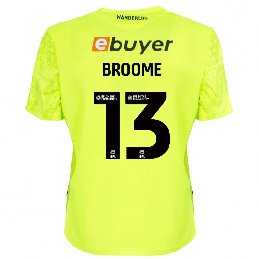 Danxen Homem Nathan Broome #13 Verde Fluorescente Camisola Guarda-Redes 2025/26 Camisa Brasil