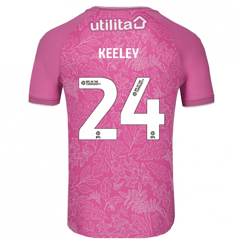 Danxen Homem Josh Keeley #24 Preto Rosa Camisola Guarda-Redes 2025/26 Camisa Brasil