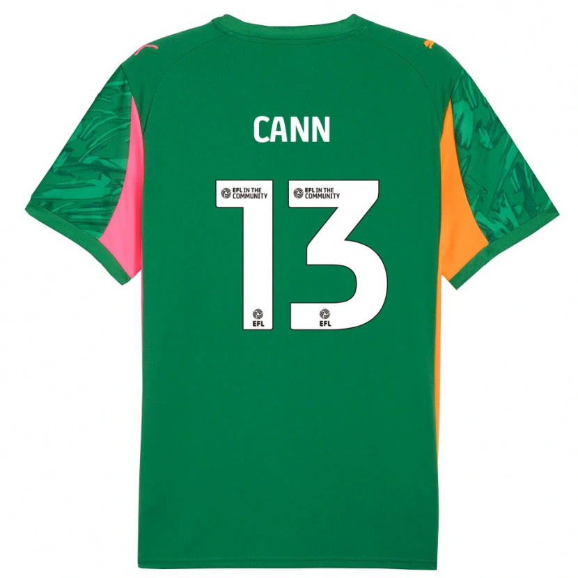 Danxen Homem Ted Cann #13 Verde Laranja Rosa Camisola Guarda-Redes 2025/26 Camisa Brasil