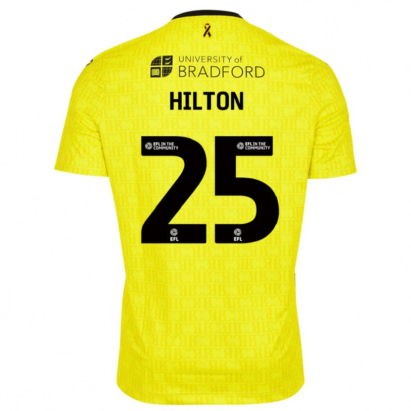 Danxen Homem Joe Hilton #25 Preto Amarelo Camisola Guarda-Redes 2025/26 Camisa Brasil