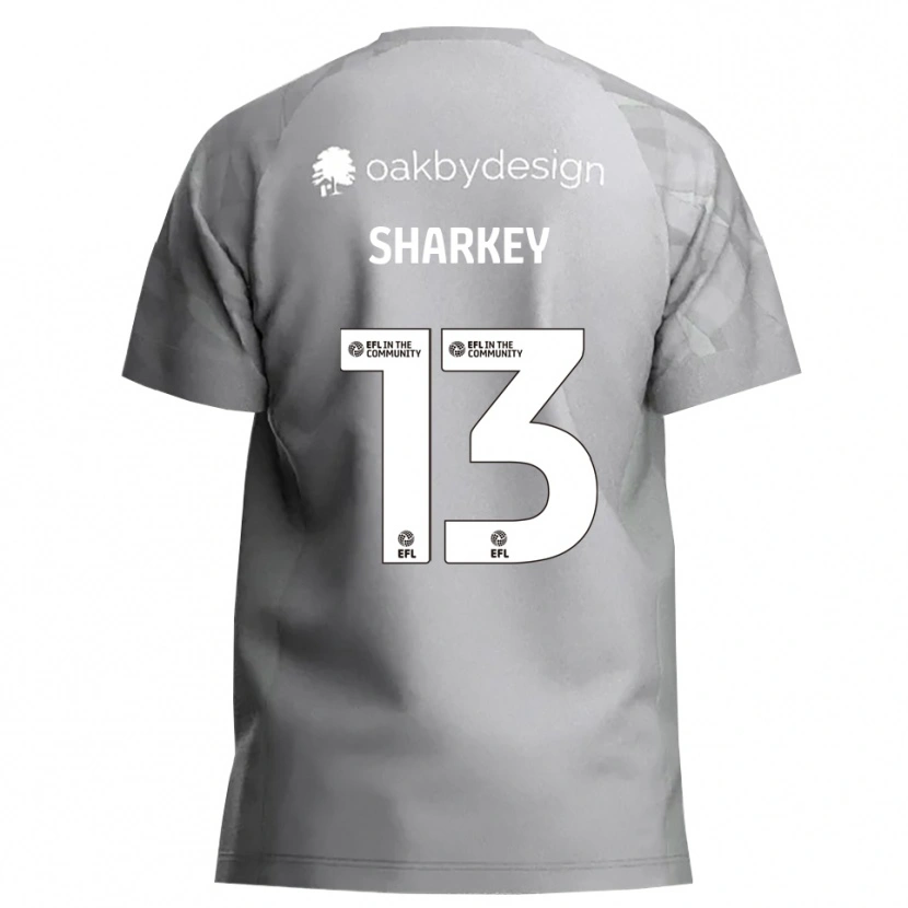 Danxen Homem Toby Sharkey #13 Cinza Escuro Camisola Guarda-Redes 2025/26 Camisa Brasil
