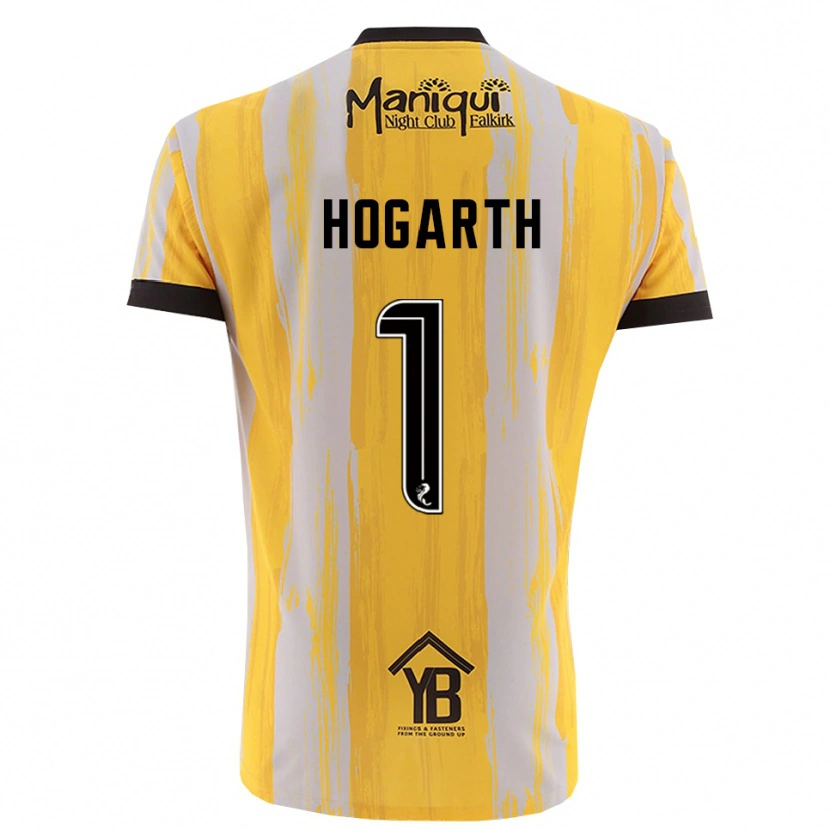 Danxen Homem Nicky Hogarth #1 Preto Amarelo Camisola Guarda-Redes 2025/26 Camisa Brasil