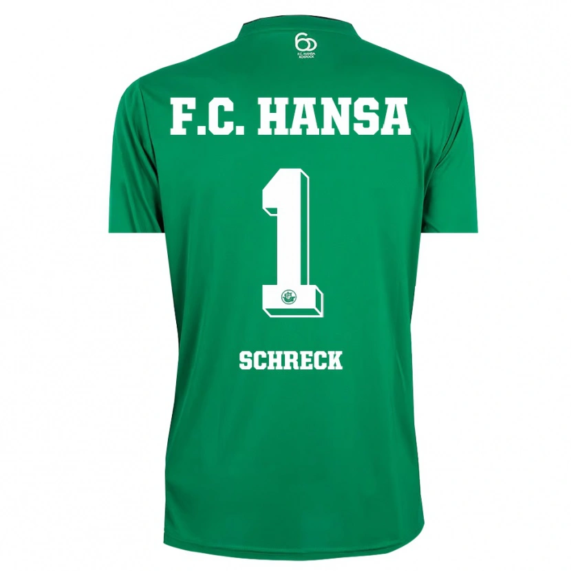 Danxen Homem Til Schreck #1 Verde Escuro Branco Camisola Guarda-Redes 2025/26 Camisa Brasil