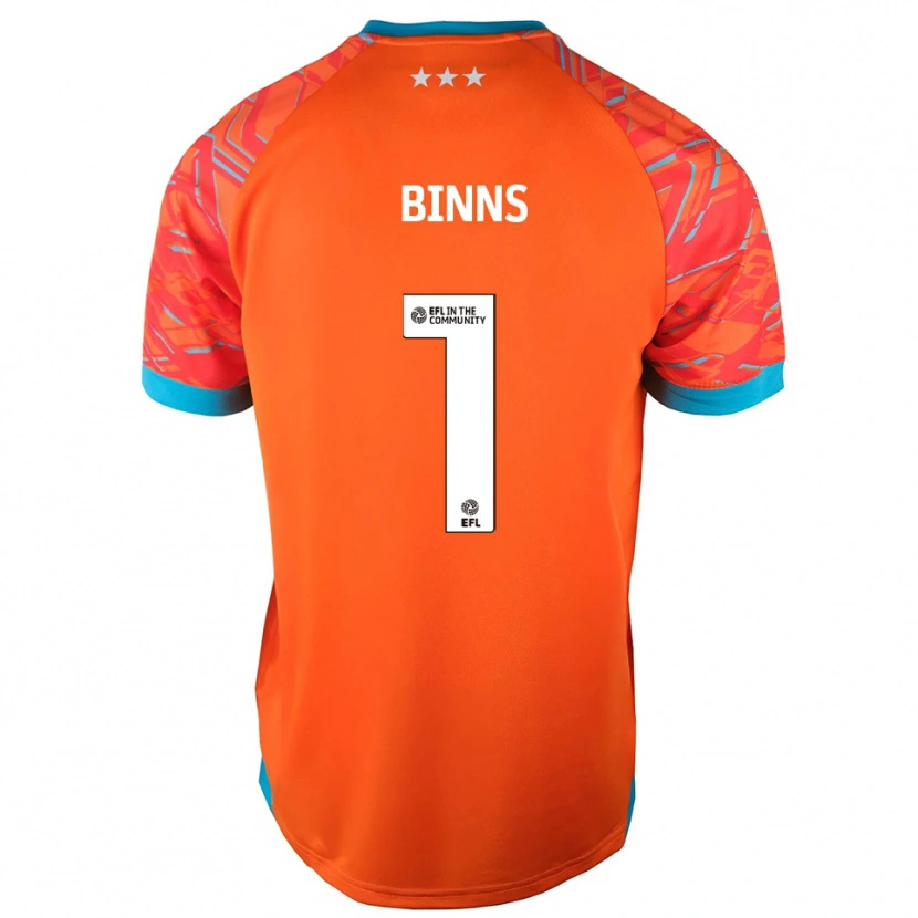 Danxen Homem Charlie Binns #1 Branco Laranja Camisola Guarda-Redes 2025/26 Camisa Brasil