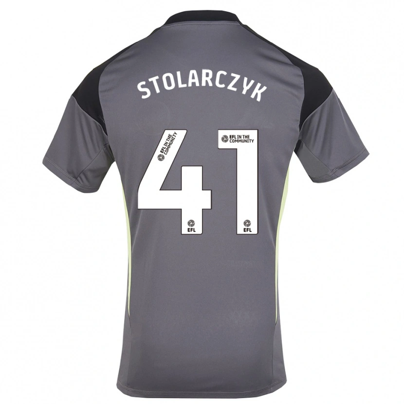 Danxen Homem Jakub Stolarczyk #41 Branco Cinza Camisola Guarda-Redes 2025/26 Camisa Brasil