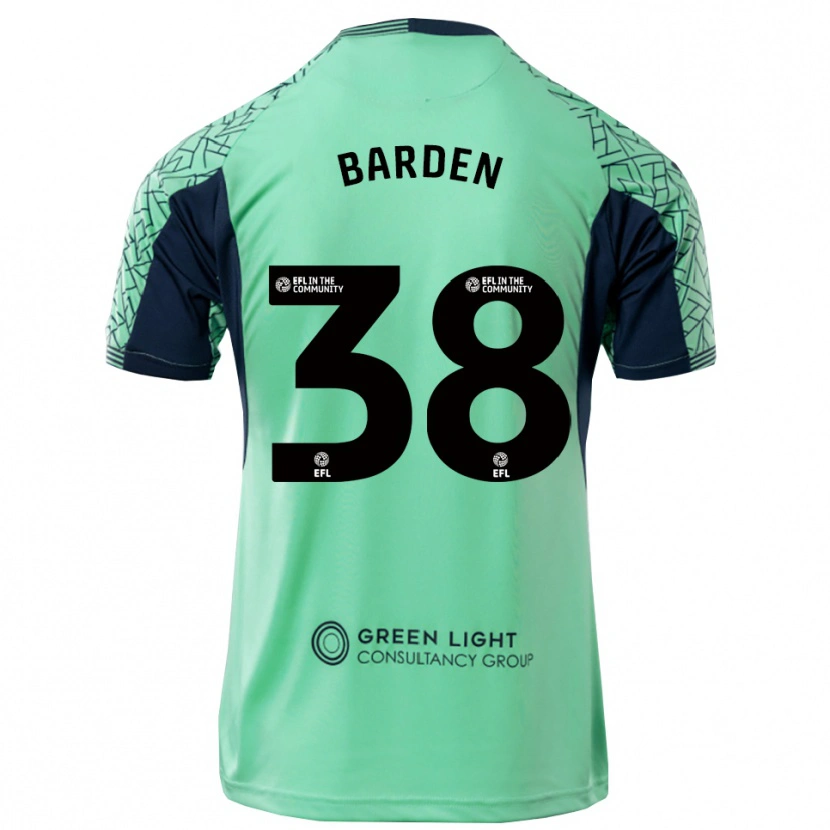Danxen Homem Daniel Barden #38 Preto Ciano Camisola Guarda-Redes 2025/26 Camisa Brasil