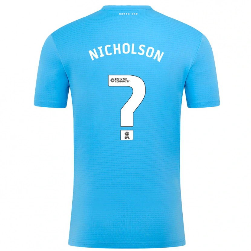 Danxen Homem Joseph Nicholson #0 Azul Branco Camisola Guarda-Redes 2025/26 Camisa Brasil