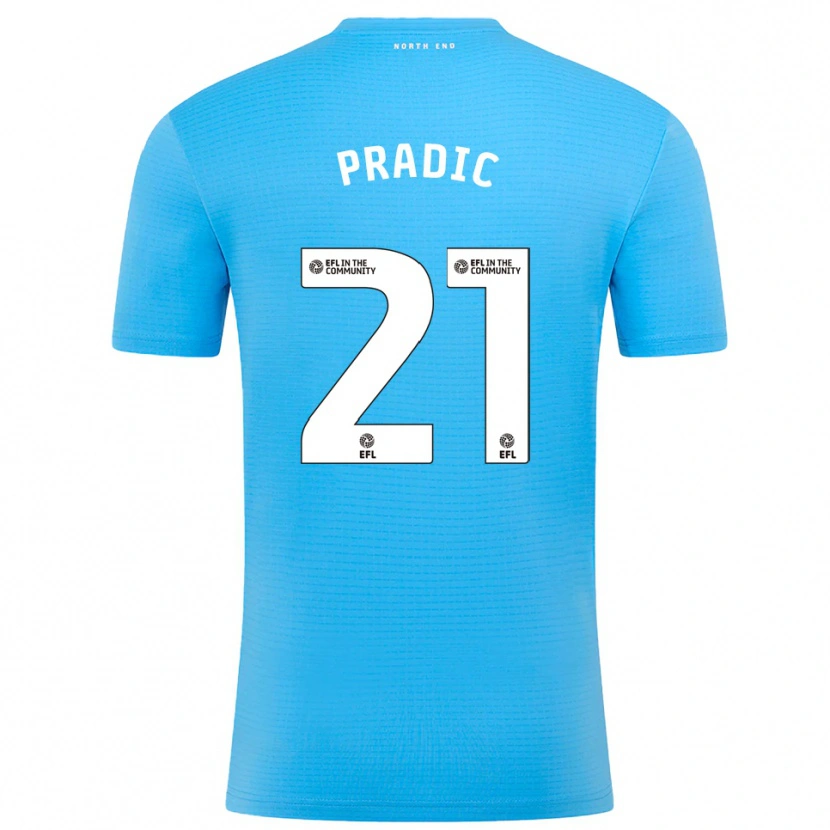 Danxen Homem James Pradic #21 Azul Branco Camisola Guarda-Redes 2025/26 Camisa Brasil