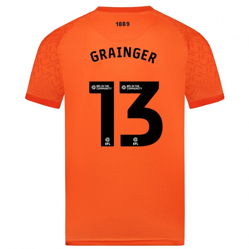 Danxen Homem Benjamin Grainger #13 Preto Laranja Camisola Guarda-Redes 2025/26 Camisa Brasil
