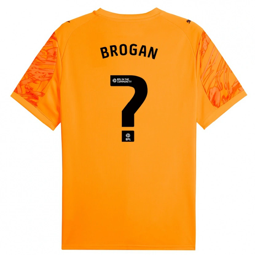 Danxen Homem Adam Brogan #0 Laranja Preto Camisola Guarda-Redes 2025/26 Camisa Brasil