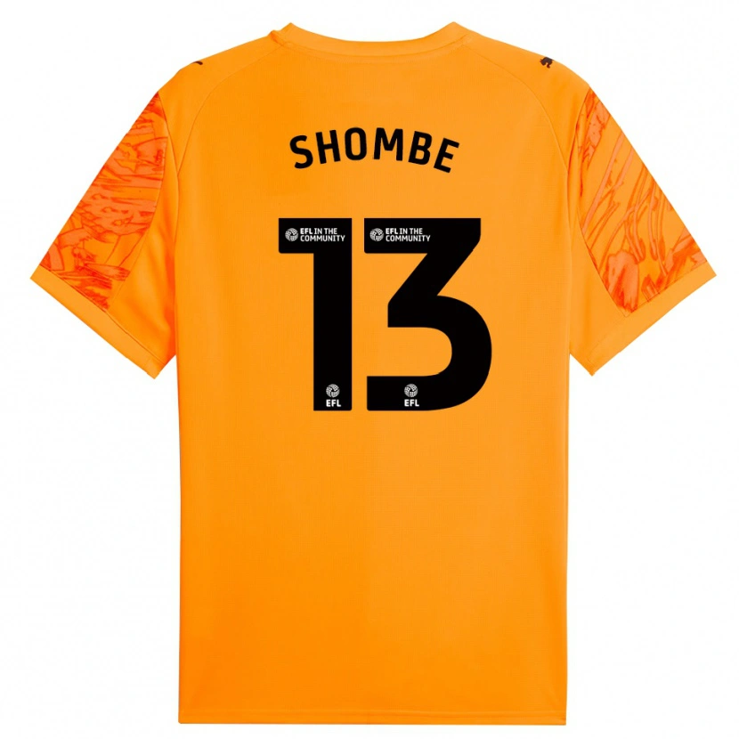 Danxen Homem Khiani Shombe #13 Laranja Preto Camisola Guarda-Redes 2025/26 Camisa Brasil