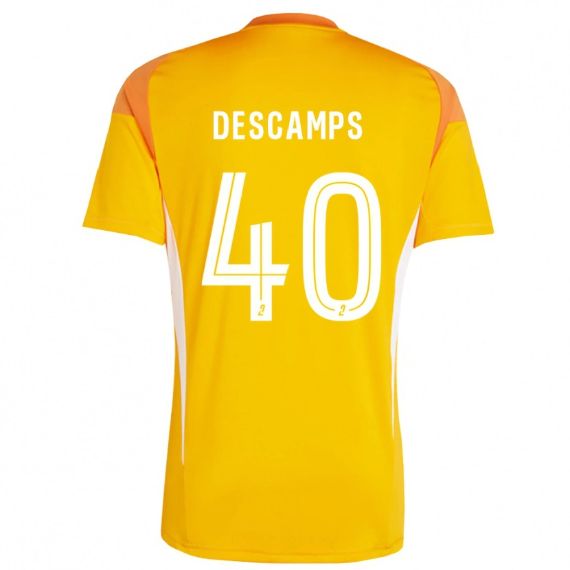 Danxen Homem Rémy Descamps #40 Vermelho Laranja Camisola Guarda-Redes 2025/26 Camisa Brasil