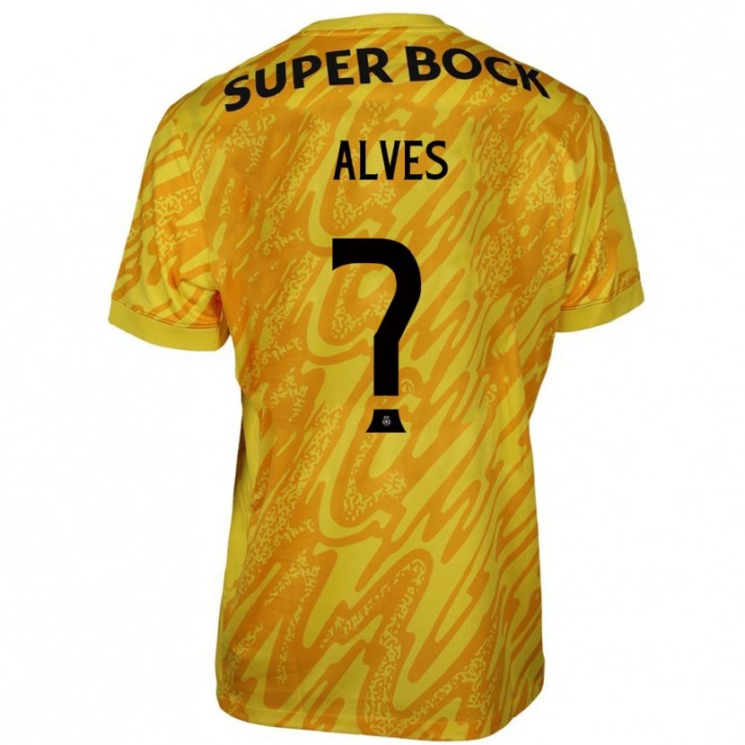 Danxen Homem Guilherme Alves #0 Amarelo Laranja Camisola Guarda-Redes 2025/26 Camisa Brasil