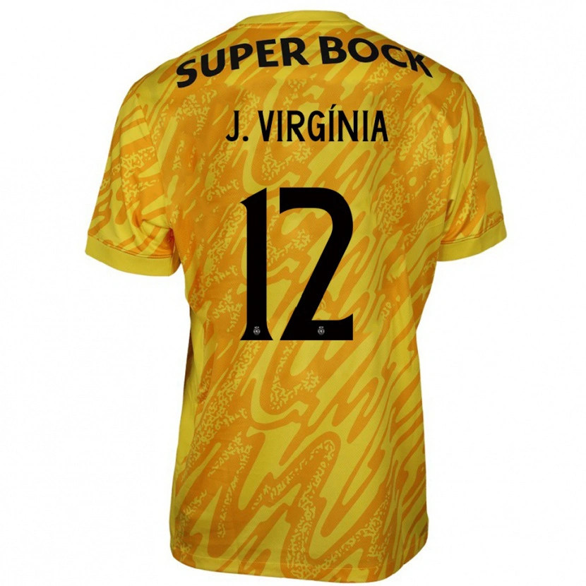Danxen Homem João Virgínia #12 Amarelo Laranja Camisola Guarda-Redes 2025/26 Camisa Brasil