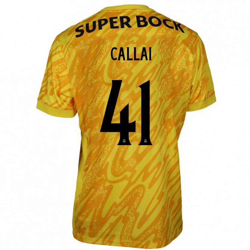 Danxen Homem Diego Callai #41 Amarelo Laranja Camisola Guarda-Redes 2025/26 Camisa Brasil