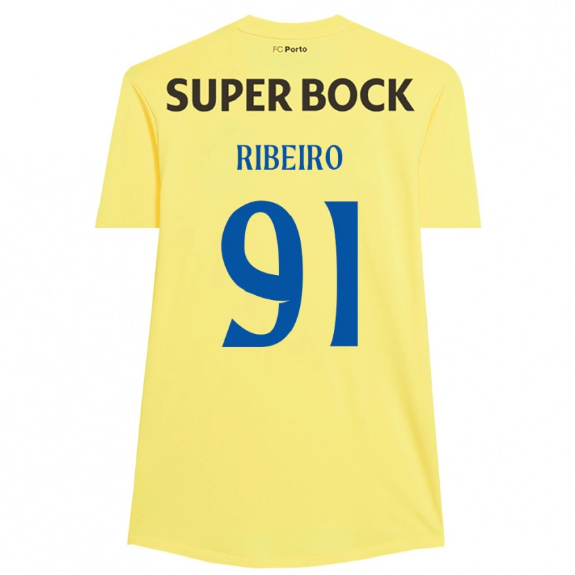 Danxen Homem Gonçalo Ribeiro #91 Amarelo Claro Preto Camisola Guarda-Redes 2025/26 Camisa Brasil
