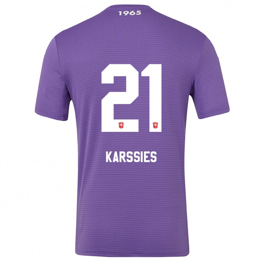 Danxen Homem Sam Karssies #21 Roxo Médio Camisola Guarda-Redes 2025/26 Camisa Brasil