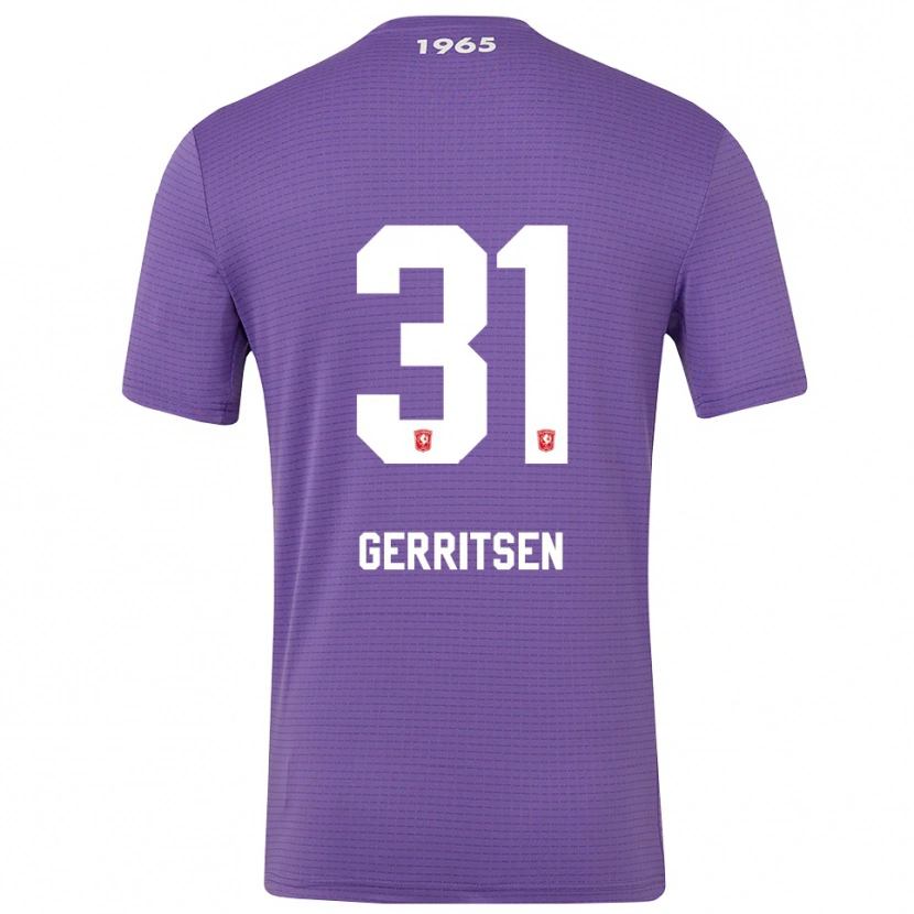 Danxen Homem Yannick Gerritsen #31 Roxo Médio Camisola Guarda-Redes 2025/26 Camisa Brasil