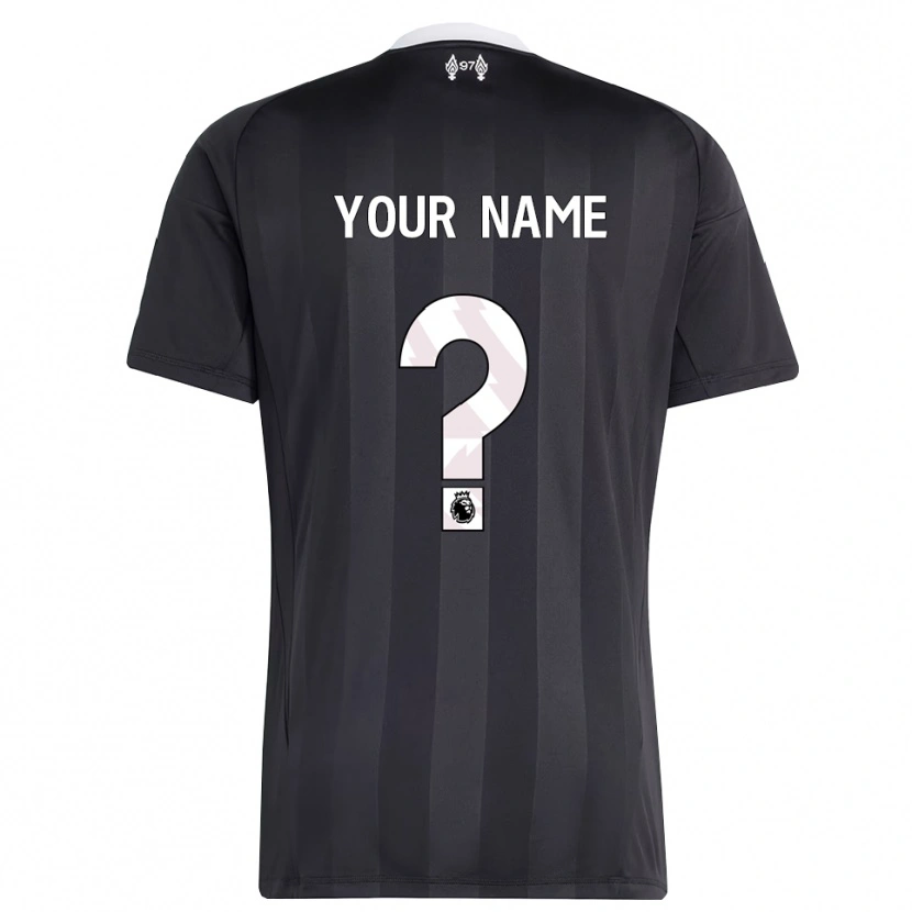 Danxen Homem Liverpool FC Preto Branco Camisola Guarda-Redes 2025/26 Camisa Brasil