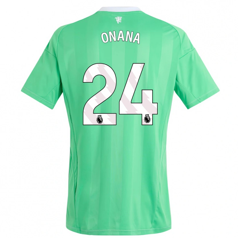 Danxen Homem André Onana #24 Verde Esmeralda Camisola Guarda-Redes 2025/26 Camisa Brasil
