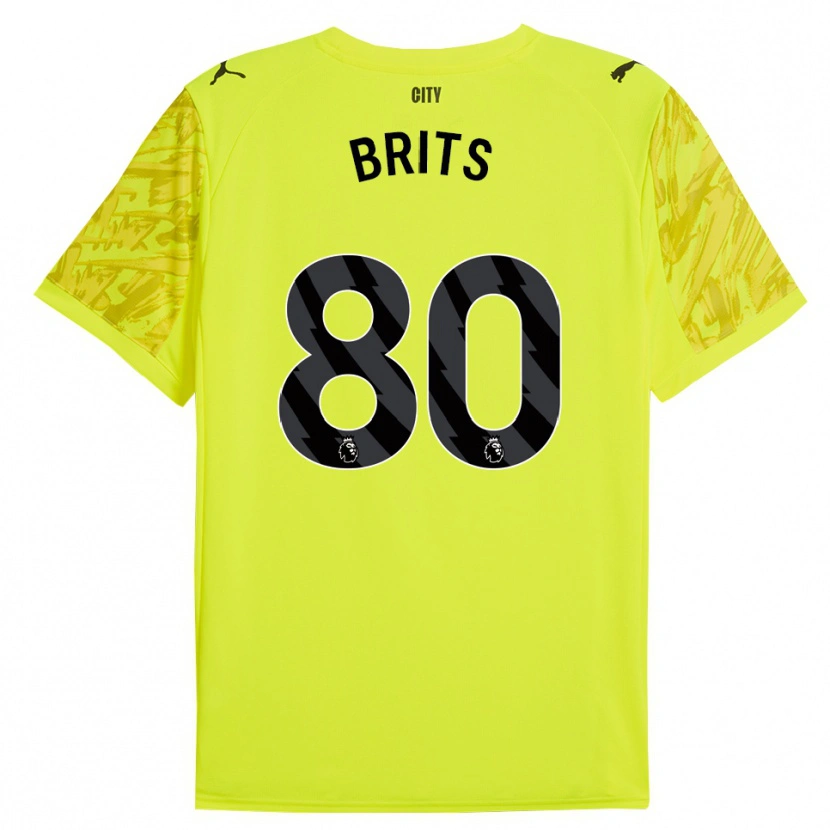 Danxen Homem Spike Brits #80 Amarelo Laranja Preto Camisola Guarda-Redes 2025/26 Camisa Brasil