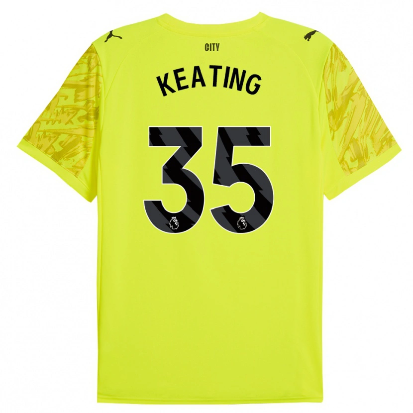 Danxen Homem Khiara Keating #35 Amarelo Laranja Preto Camisola Guarda-Redes 2025/26 Camisa Brasil