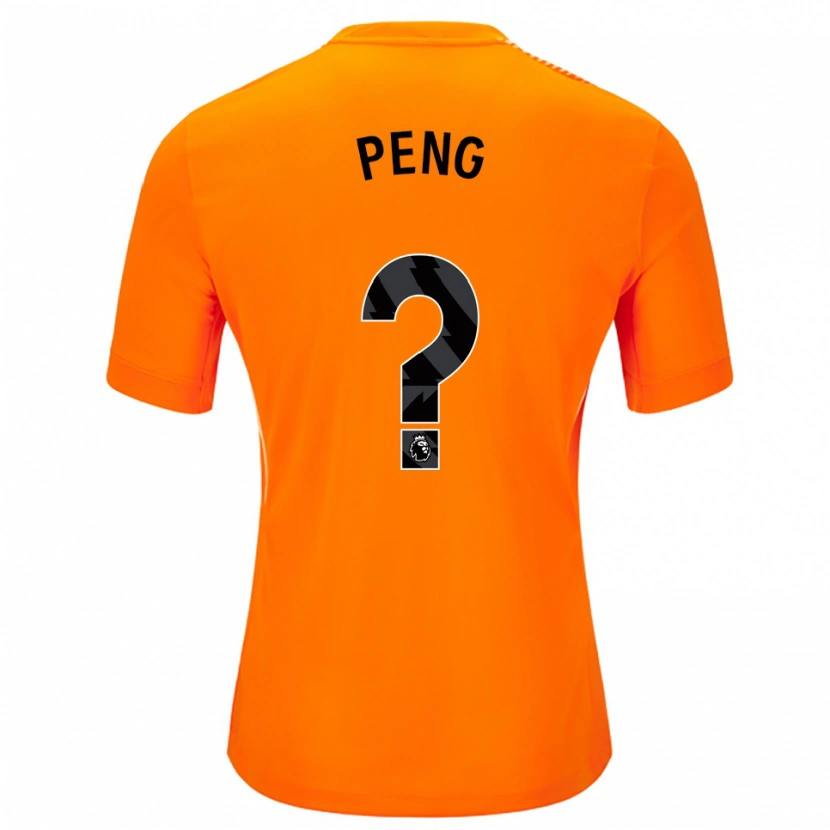 Danxen Homem Livia Peng #0 Laranja Preto Camisola Guarda-Redes 2025/26 Camisa Brasil