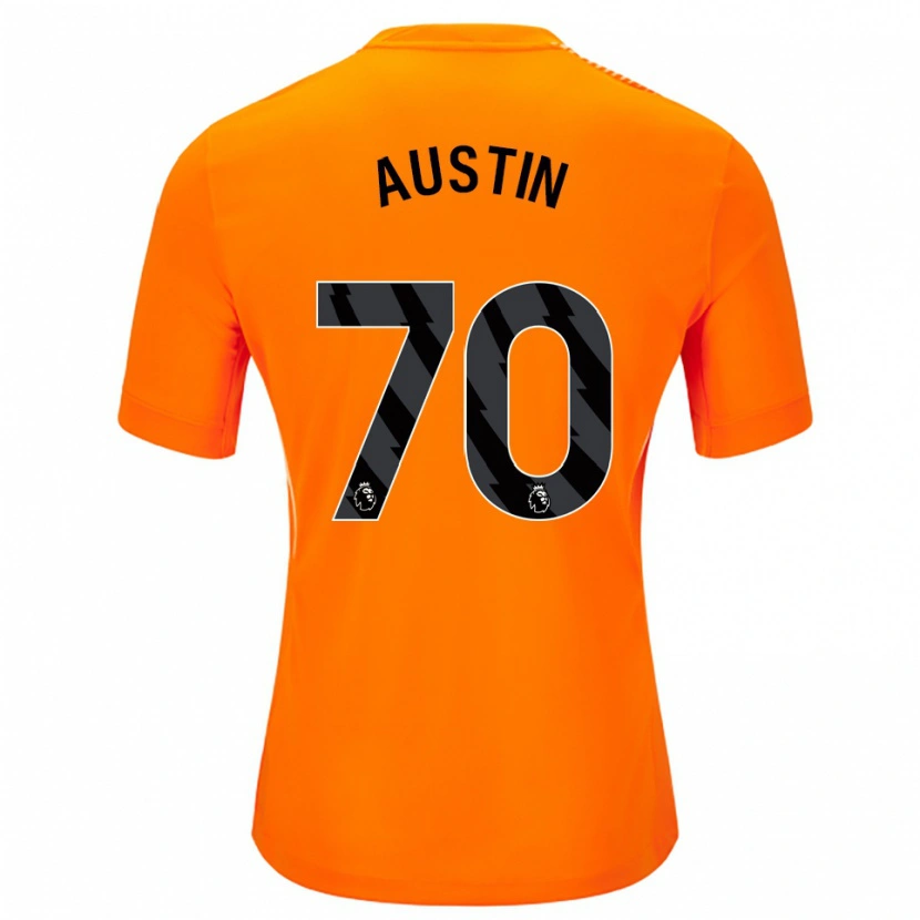 Danxen Homem Jack Austin #70 Laranja Preto Camisola Guarda-Redes 2025/26 Camisa Brasil
