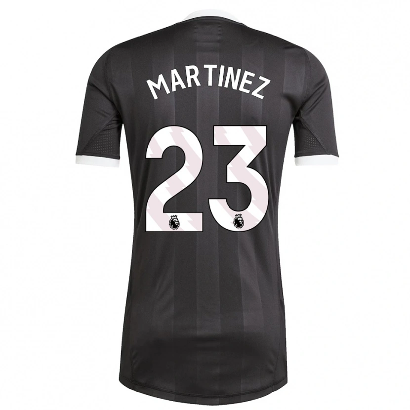 Danxen Homem Emiliano Martínez #23 Preto Branco Camisola Guarda-Redes 2025/26 Camisa Brasil