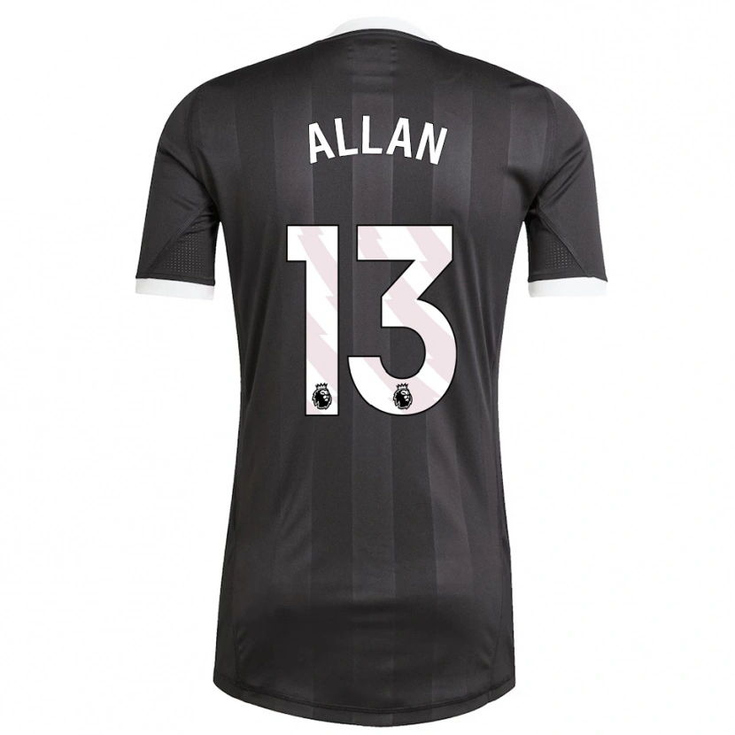 Danxen Homem Jack Allan #13 Preto Branco Camisola Guarda-Redes 2025/26 Camisa Brasil