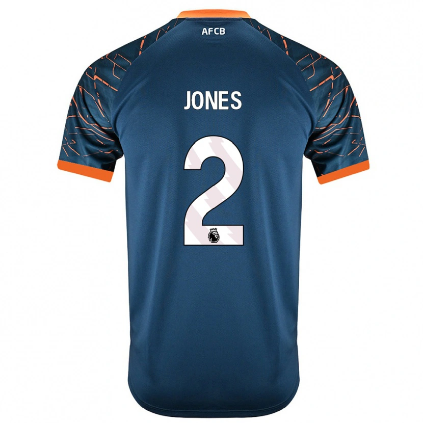 Danxen Homem Abby Jones #2 Azul Ardósia Escuro Camisola Guarda-Redes 2025/26 Camisa Brasil