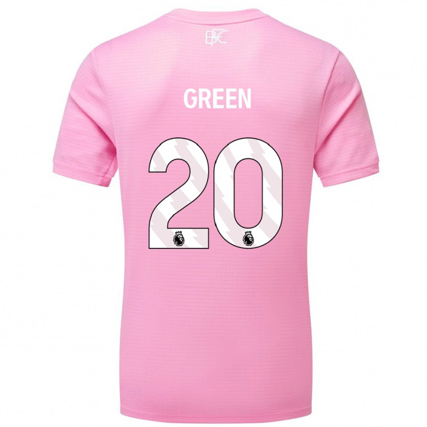 Danxen Homem Etienne Green #20 Rosa Branco Camisola Guarda-Redes 2025/26 Camisa Brasil