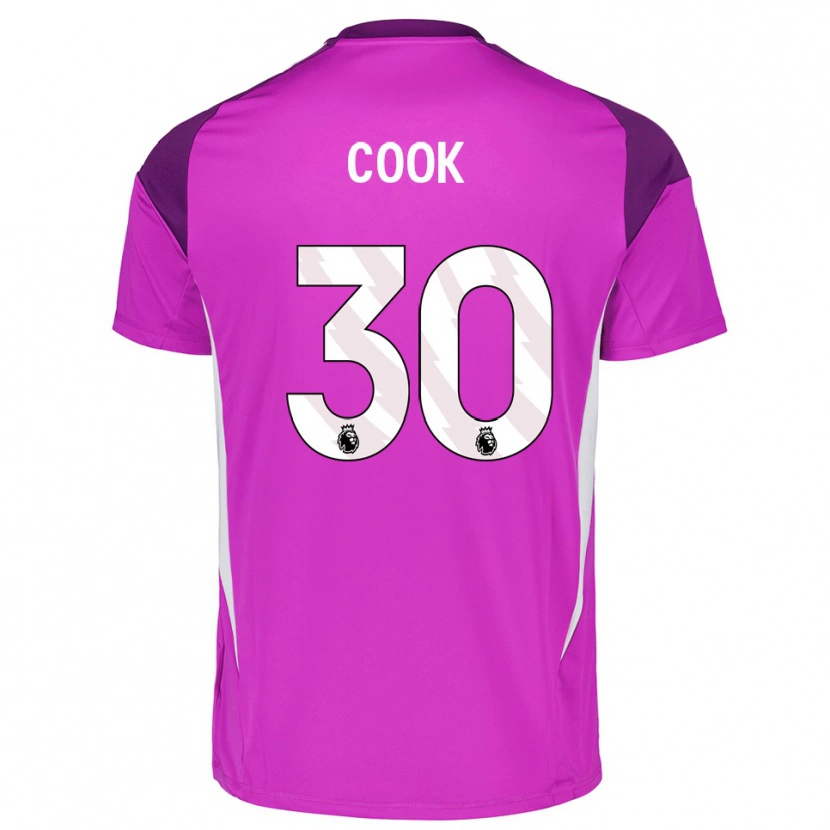 Danxen Homem Robbie Cook #30 Roxo Branco Camisola Guarda-Redes 2025/26 Camisa Brasil