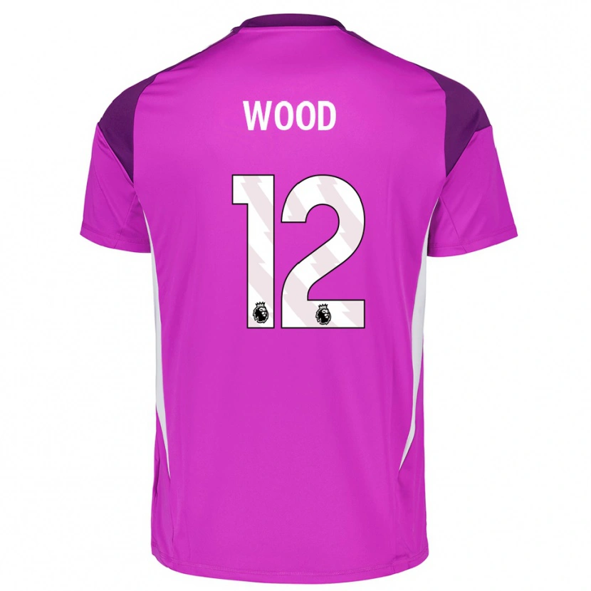 Danxen Homem Oliver Wood #12 Roxo Branco Camisola Guarda-Redes 2025/26 Camisa Brasil