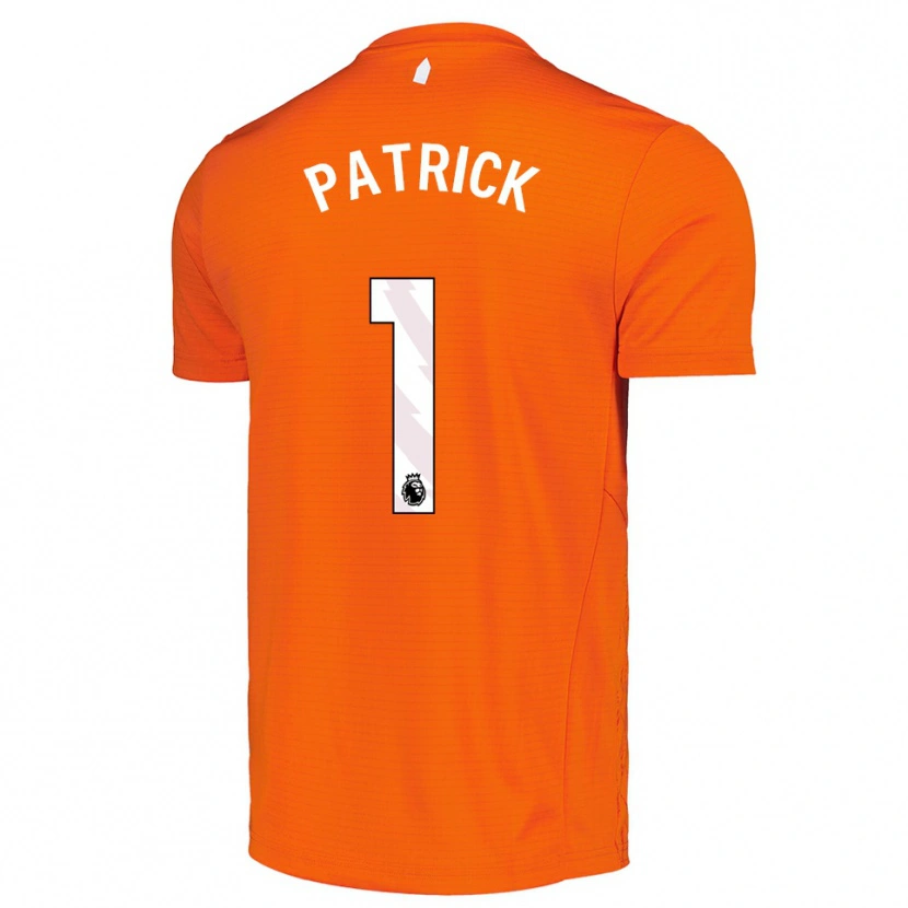 Danxen Homem Seve Patrick #1 Laranja Preto Camisola Guarda-Redes 2025/26 Camisa Brasil