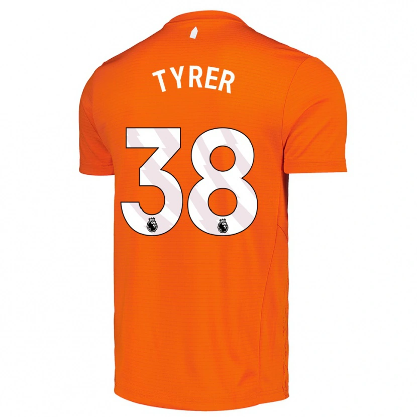 Danxen Homem Harry Tyrer #38 Laranja Preto Camisola Guarda-Redes 2025/26 Camisa Brasil
