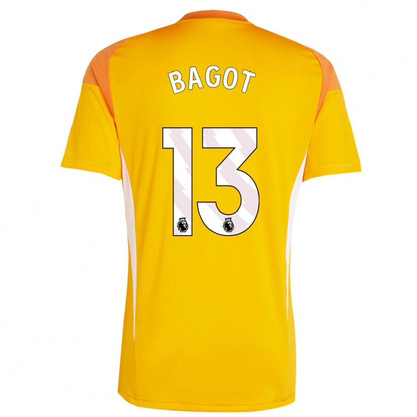 Danxen Homem Matthew Bagot #13 Laranja Branco Camisola Guarda-Redes 2025/26 Camisa Brasil
