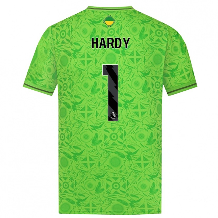 Danxen Homem George Hardy #1 Verde Preto Camisola Guarda-Redes 2025/26 Camisa Brasil