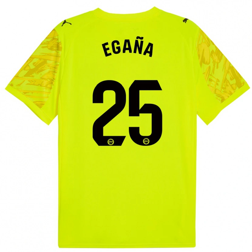 Danxen Homem Eider Egaña #25 Amarelo Preto Camisola Guarda-Redes 2025/26 Camisa Brasil