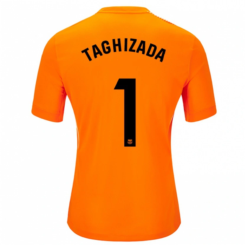 Danxen Homem Eldar Taghizada #1 Laranja Preto Camisola Guarda-Redes 2025/26 Camisa Brasil